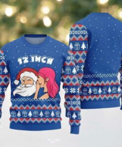2025 Christmas Naughty Santa 12 Inch Surprise Ugly Christmas Sweater