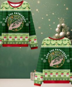 2025 Christmas Sage The Patriarchy Ugly Christmas Sweater