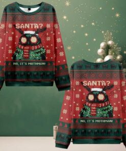 2025 Christmas Santa No It’s Mothman Ugly Christmas Sweater