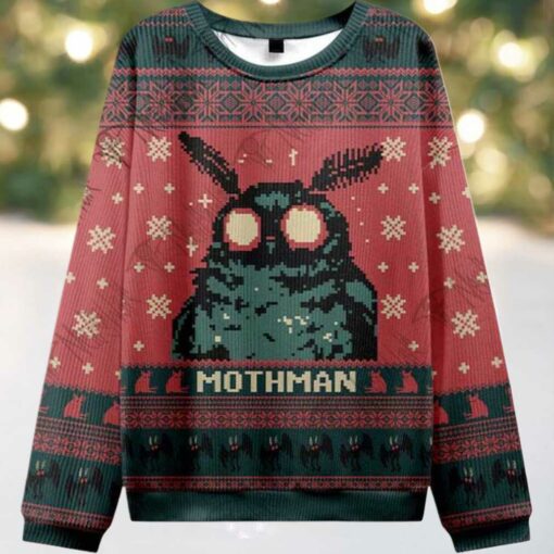 2025 Mothman Ugly Christmas Sweater