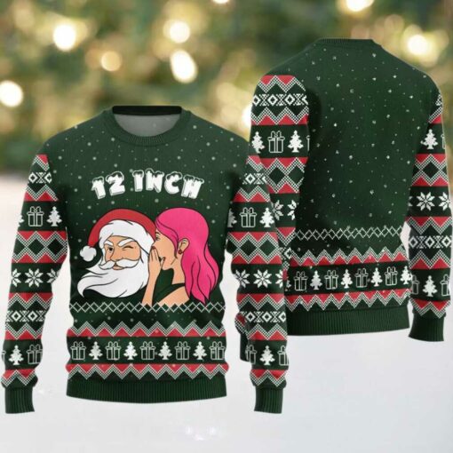 2025 Naughty Santa 12 Inch Surprise Ugly Christmas Sweater