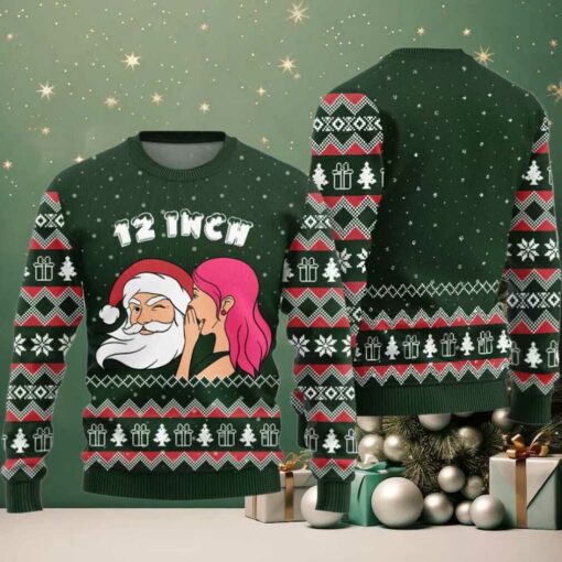 2025 Naughty Santa 12 Inch Surprise Ugly Christmas Sweater