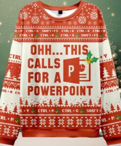 2025 Ohh This Calls for a Powerpoint Ugly Christmas Sweater