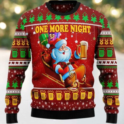 2025 One More Night Ugly Christmas Sweater