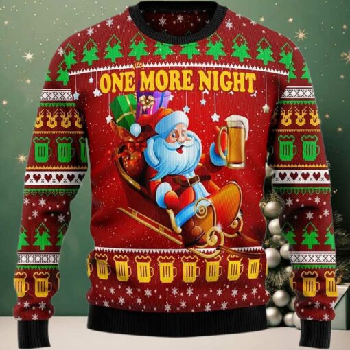 2025 One More Night Ugly Christmas Sweater
