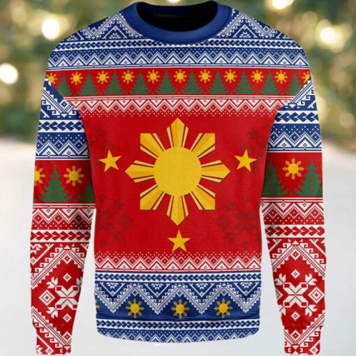 2025 Philippines Filipinos Christmas Ugly Sweater