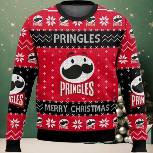 2025 Pringles Snack Brand Ugly Christmas Sweater