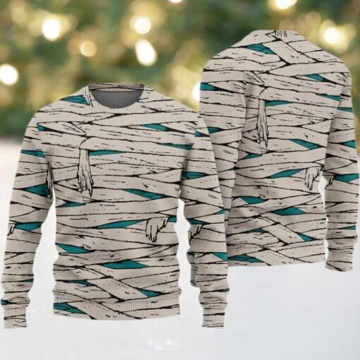 2025 Scary Mummy Halloween Costume Ugly Sweater