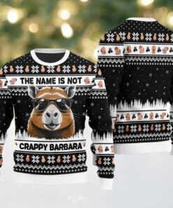 2025 The Name Is Not Capybara Ugly Christmas Sweater