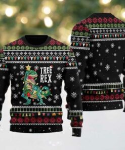 2025 Tree Rex Ugly Christmas Sweater