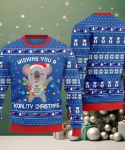 2025 Wishing You a Koality Christmas Australia Ugly Christmas Sweater