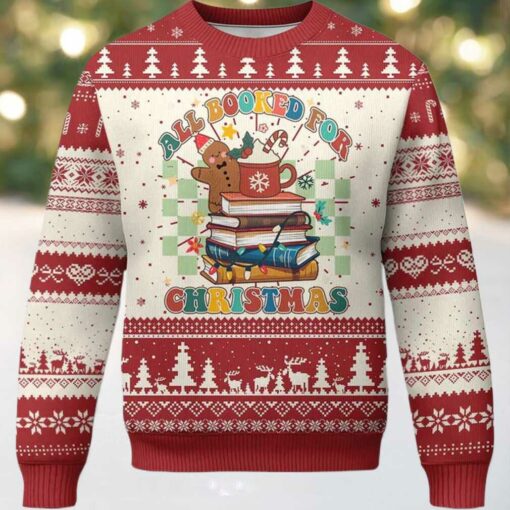 All Booked For Christmas Ugly Sweater