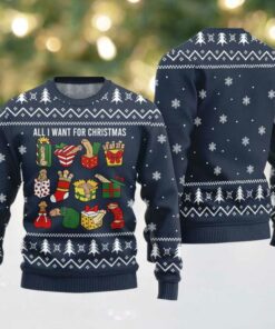 All I Want For Christmas Naughty Ugly Sweater