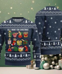All I Want For Christmas Naughty Ugly Sweater