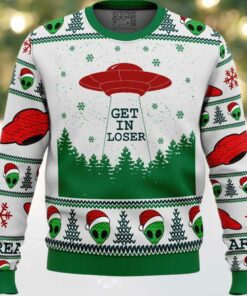 Area 51 Get in Loser Ugly Christmas Sweater