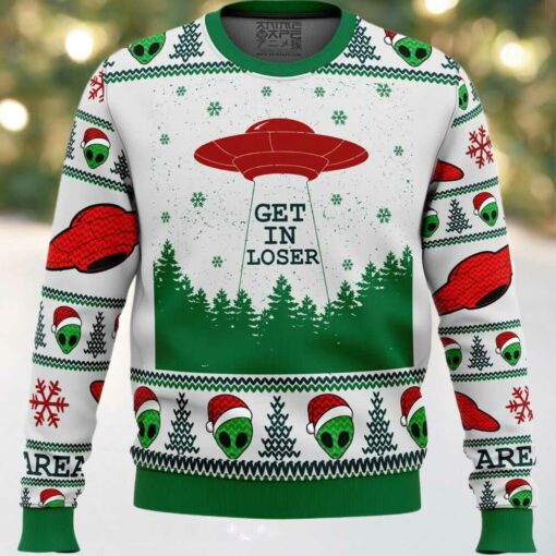 Area 51 Get in Loser Ugly Christmas Sweater