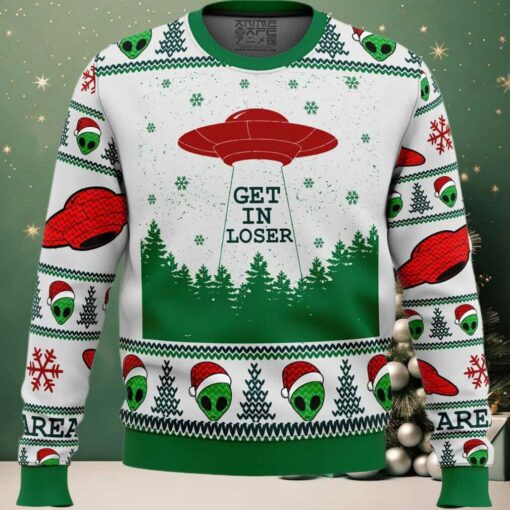 Area 51 Get in Loser Ugly Christmas Sweater