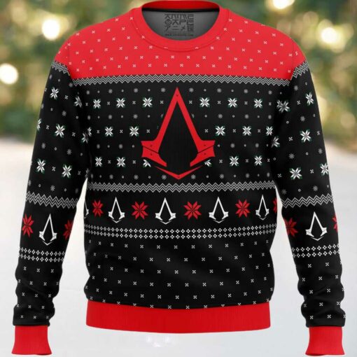 Assassins Creed Assassin Insignia Symbol Ugly Christmas Sweater
