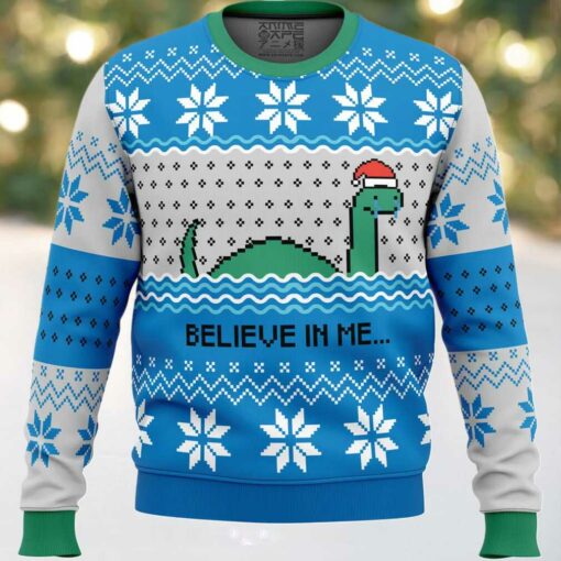 Believe in me…Nessie Ugly Christmas Sweater