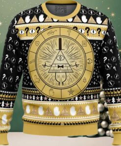 Bill Cipher Gravity Falls Ugly Christmas Sweater