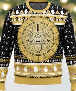 Bill Cipher Gravity Falls Ugly Christmas Sweater
