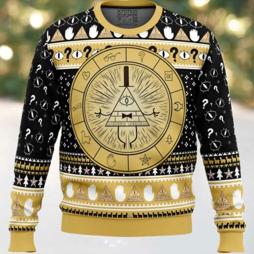 Bill Cipher Gravity Falls Ugly Christmas Sweater