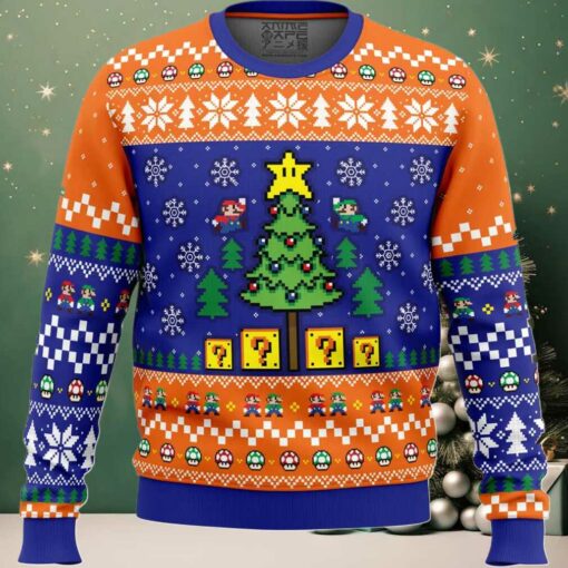 Bros Christmas Mario Bros Ugly Christmas Sweater