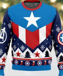 Captain America Ugly Christmas Sweater