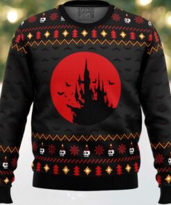 Castlevania Creepy Castle Ugly Christmas Sweater