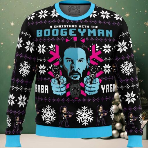 Christmas with the Boogeyman John Wick Ugly Christmas Sweater