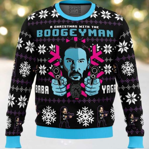 Christmas with the Boogeyman John Wick Ugly Christmas Sweater