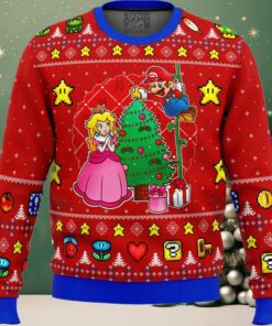 Come and See the Christmas Tree Mario Bros Ugly Christmas Sweater