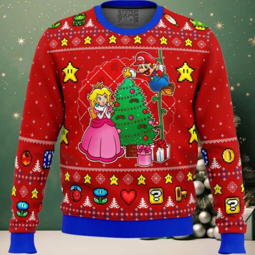 Come and See the Christmas Tree Mario Bros Ugly Christmas Sweater
