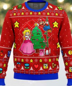 Come and See the Christmas Tree Mario Bros Ugly Christmas Sweater