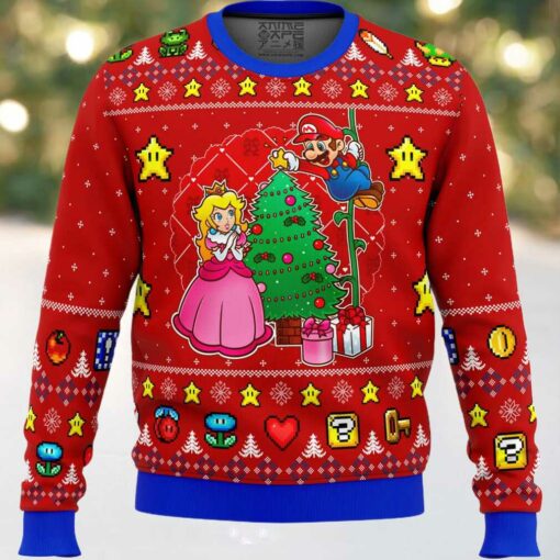Come and See the Christmas Tree Mario Bros Ugly Christmas Sweater