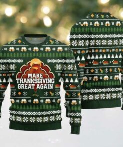Cute Make Thanksgiving Great Again Ugly Sweater