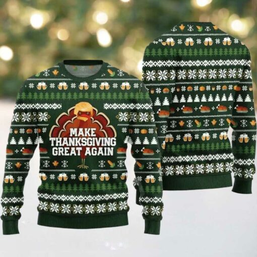 Cute Make Thanksgiving Great Again Ugly Sweater