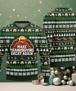 Cute Make Thanksgiving Great Again Ugly Sweater