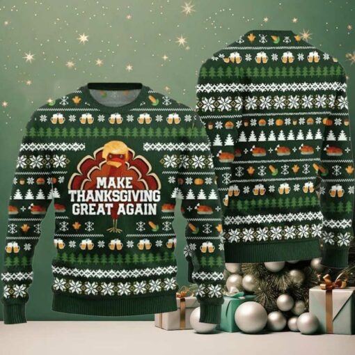 Cute Make Thanksgiving Great Again Ugly Sweater