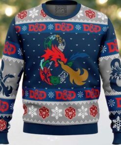 D 20 Dungeons & Dragons Ugly Christmas Sweater
