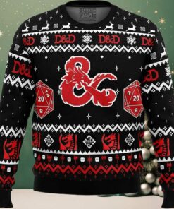 D&D Dungeons and Dragons Ugly Christmas Sweater