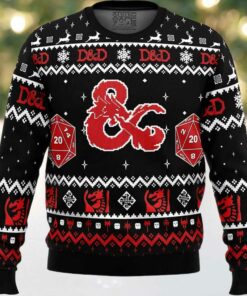 D&D Dungeons and Dragons Ugly Christmas Sweater
