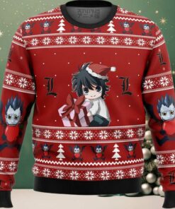 Death Note Chibi L Ugly Christmas Sweater