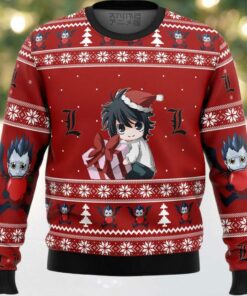 Death Note Chibi L Ugly Christmas Sweater