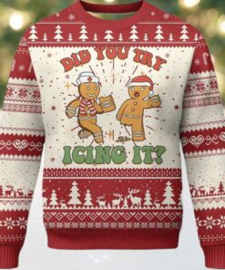 Did You Try Icing It Nurse Christmas Ugly Sweater