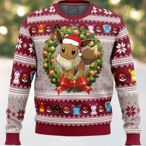 Eevee Christmas Pokemon Ugly Christmas Sweater