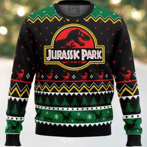 Ethics of Cloning Jurassic Park Ugly Christmas Sweater