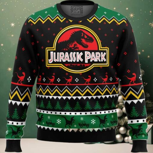 Ethics of Cloning Jurassic Park Ugly Christmas Sweater