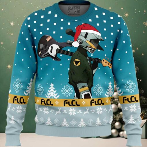 FLCL Canti Saw Christmas Tree Ugly Christmas Sweater