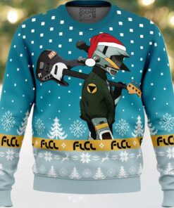 FLCL Canti Saw Christmas Tree Ugly Christmas Sweater